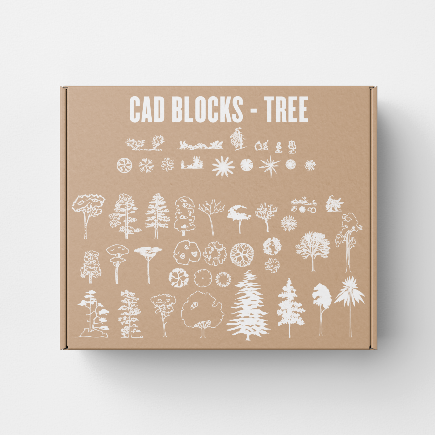 CAD Block Tree — CAD block set for architectural drawings, preview 1 of 2