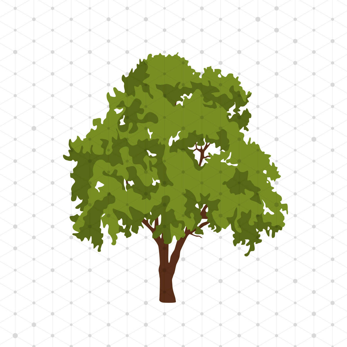 Common Trees Pack (20 Figures) — cutout pack for architectural visualisation, preview 2 of 5