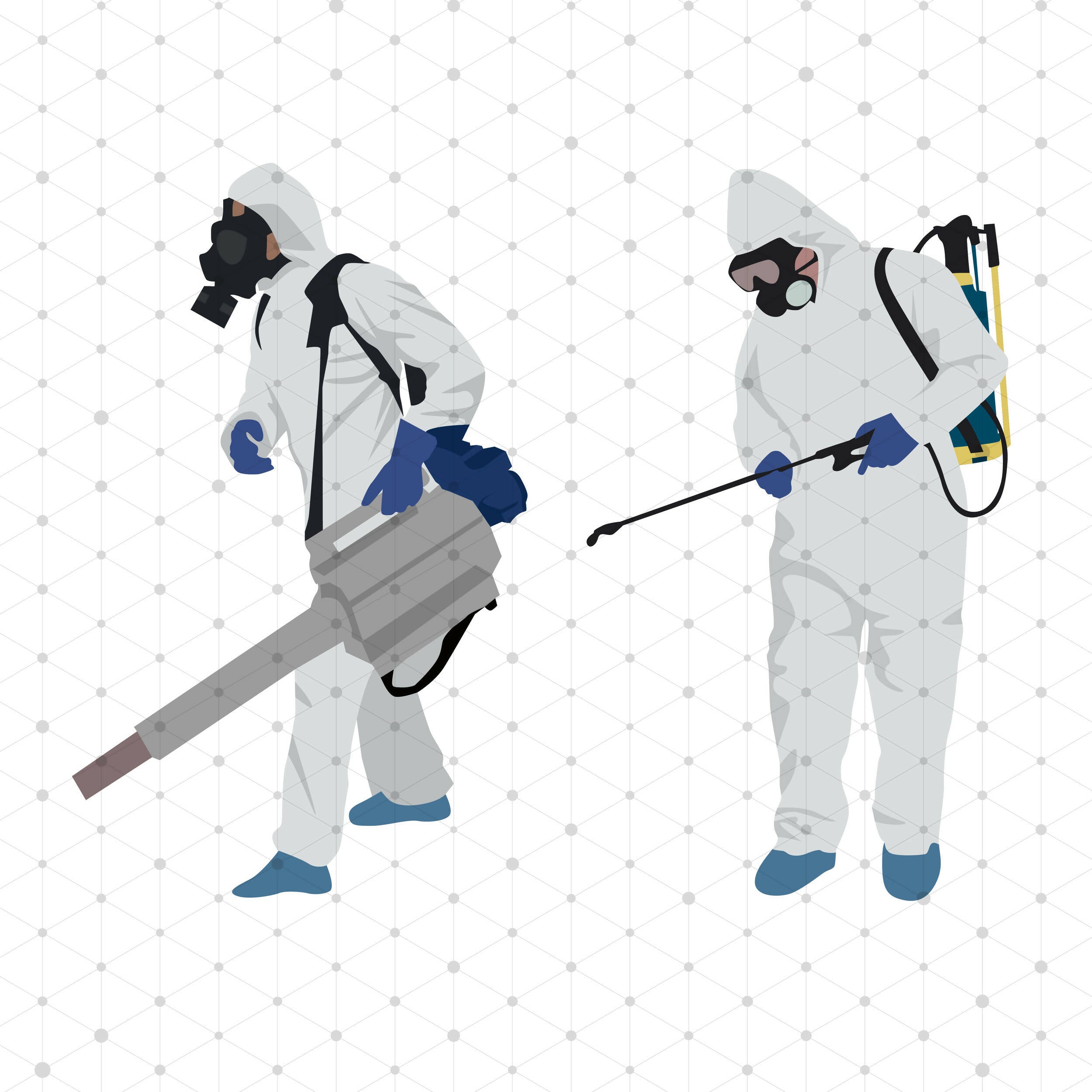 Coronavirus Crisis Mega Pack - Covid 19 Pandemic — cutout pack for architectural visualisation, preview 2 of 7