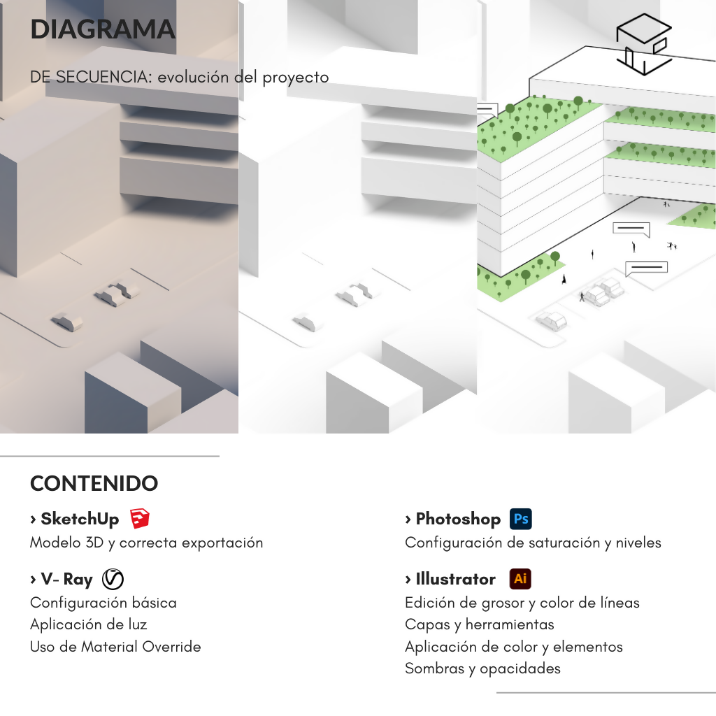 Cursos de Representación Arquitectónica — video course for architects, preview 3 of 7