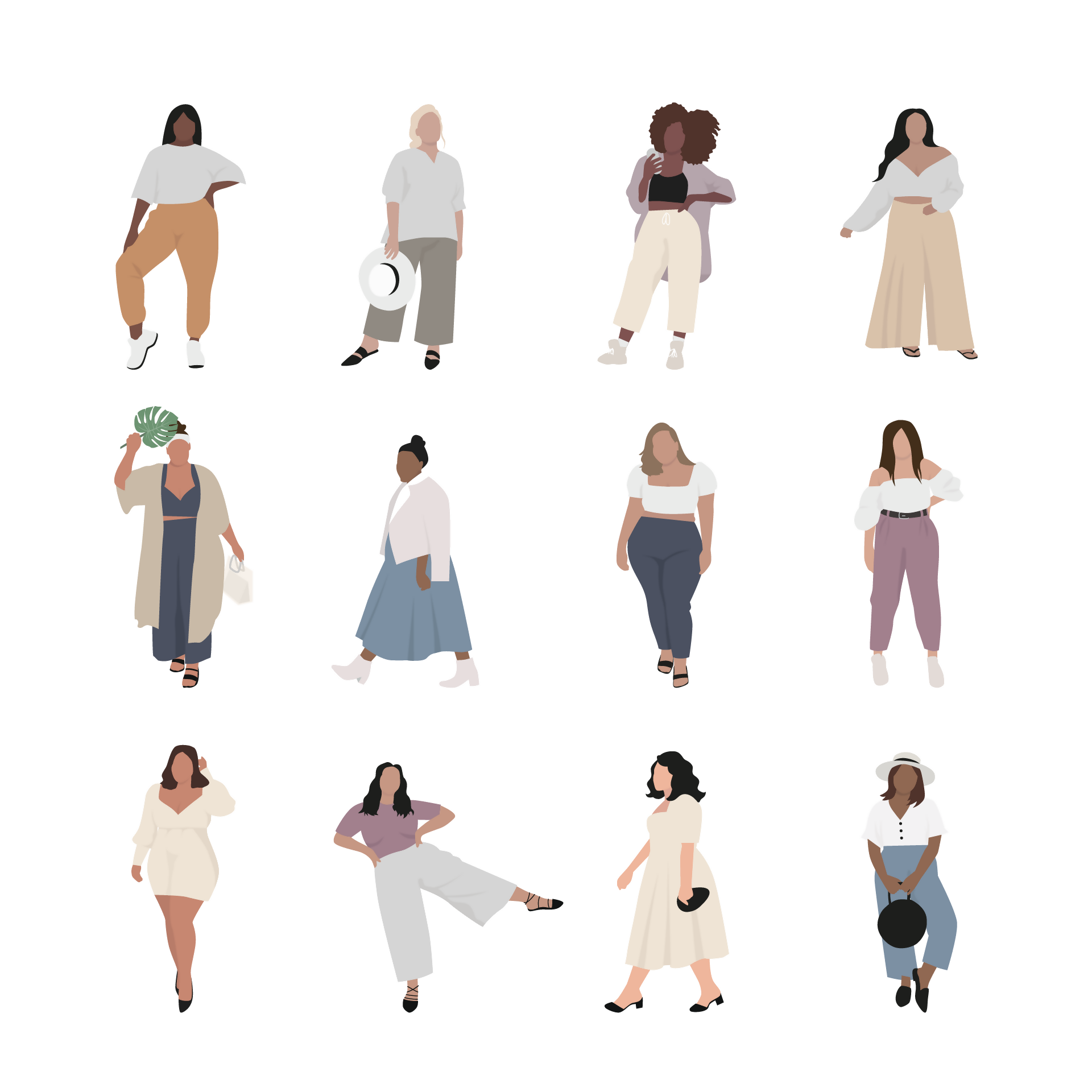 Curvy Women Cutout Pack — cutout pack for architectural visualisation, preview 1 of 7