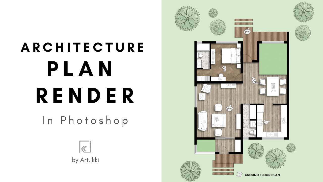 Architecture Plan Render In Photoshop | Learn Architecture Online