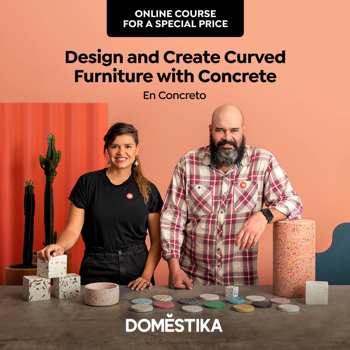 Design and Create Curved Furniture with Concrete — video course for architects, preview 2 of 2