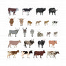 Detailed Cattle Animals Pack — cutout pack for architectural visualisation
