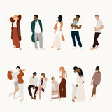 10 Morning Routine People Cutouts