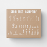 Sculpture and Statue CAD Blocks (30+ Elevation Drawings)