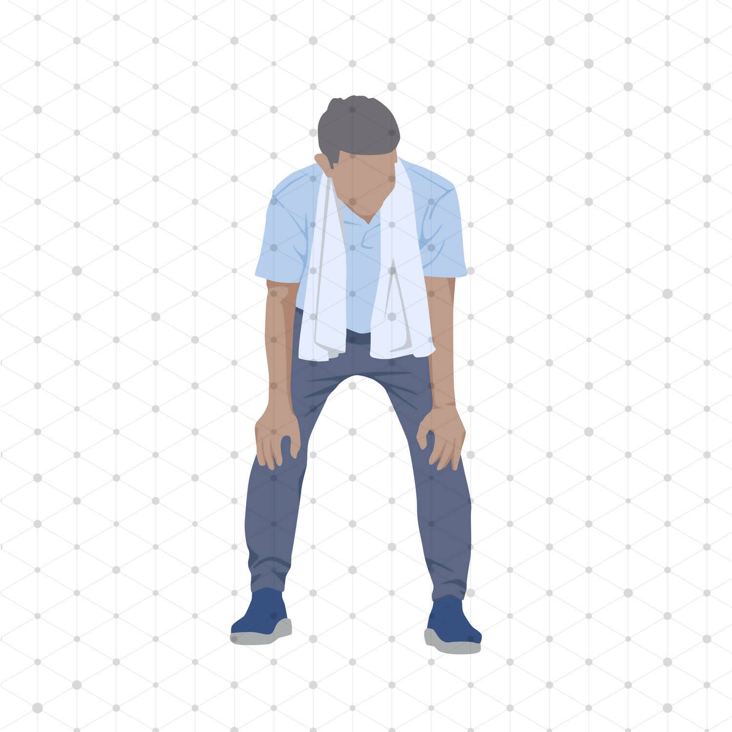 Elderly People Pack (23 Vectors & PNGs) — cutout pack for architectural visualisation, preview 5 of 5