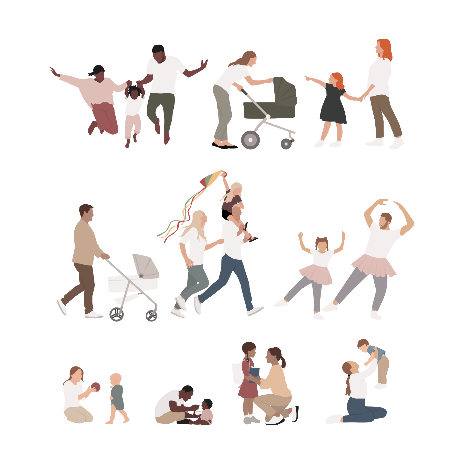 Family & Parenlty Cutout Pack — cutout pack for architectural visualisation, preview 1 of 6