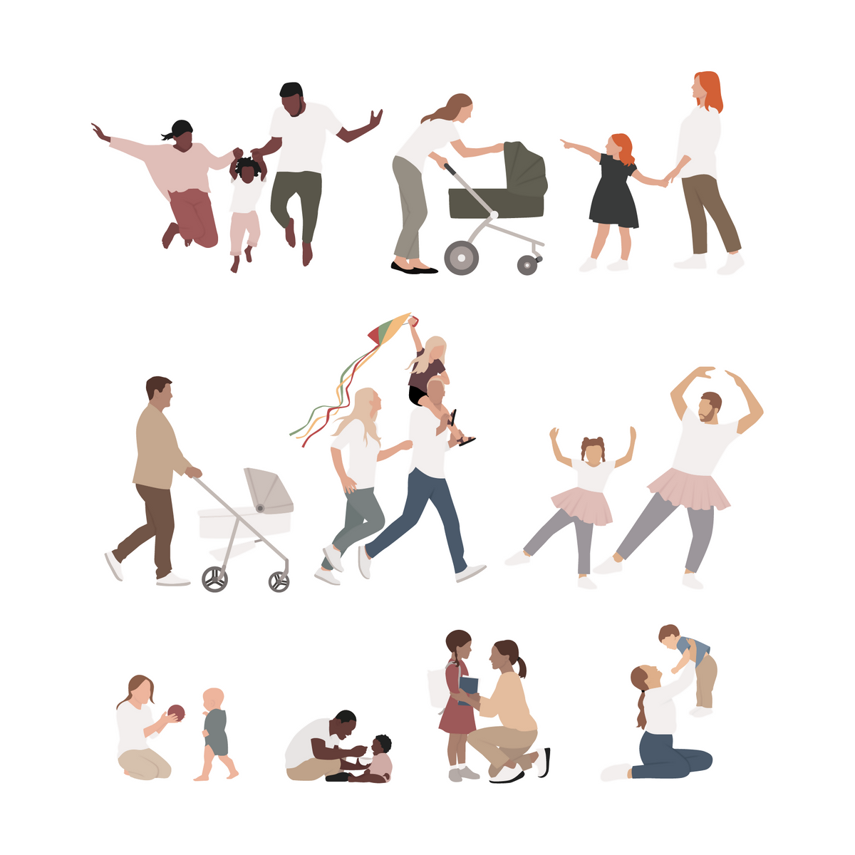 Family & Parenlty Cutout Pack — cutout pack for architectural visualisation, preview 1 of 6