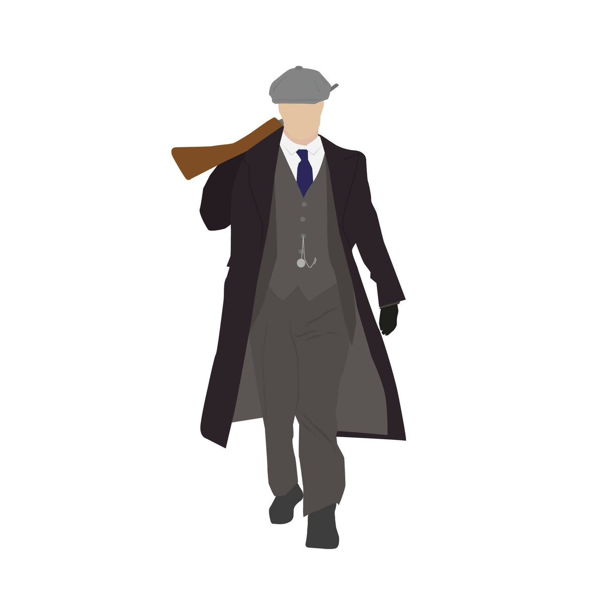 Flat Vector 1920s Gangsters — cutout pack for architectural visualisation, preview 3 of 5