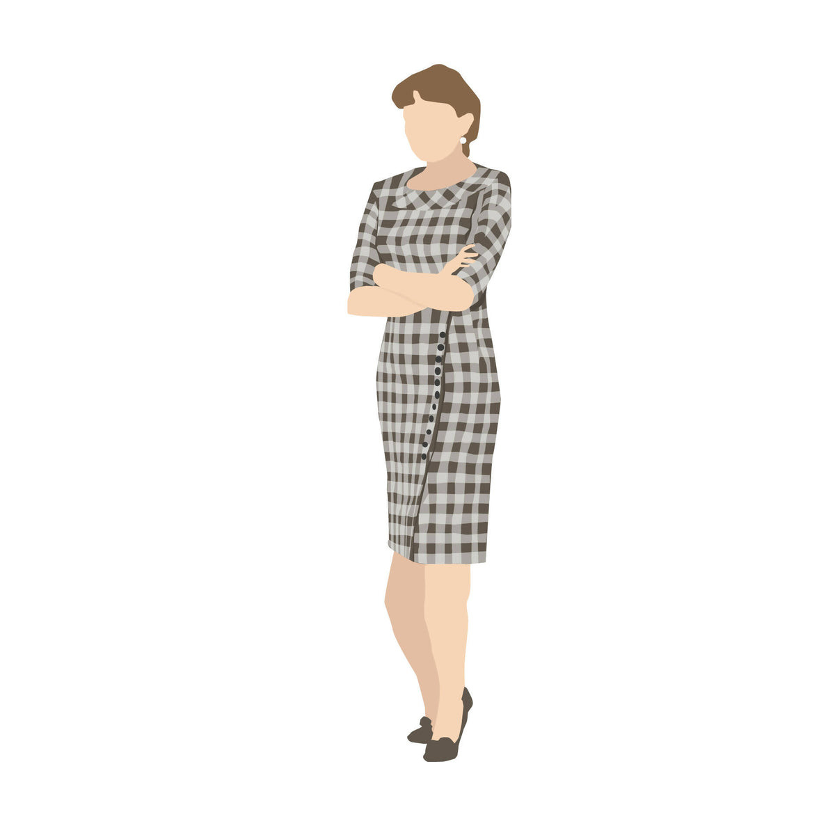 Flat Vector 1950s Ad Men — cutout pack for architectural visualisation, preview 5 of 5
