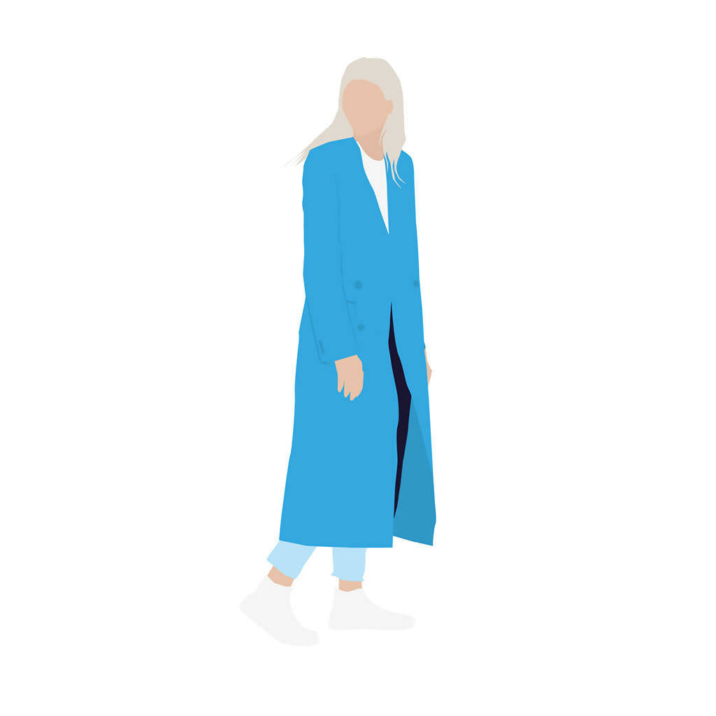 Flat Vector Fall Streetwear People — cutout pack for architectural visualisation, preview 2 of 5