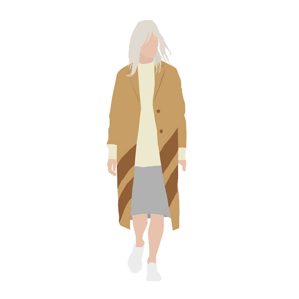 Flat Vector Fall Streetwear People — cutout pack for architectural visualisation, preview 4 of 5