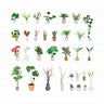 Flat Vector Indoor Plants (32 Vectors & PNGs) — cutout pack for architectural visualisation, preview 1 of 5