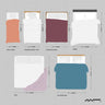 Flat Vector Mattress Sizes — cutout pack for architectural visualisation, preview 1 of 2