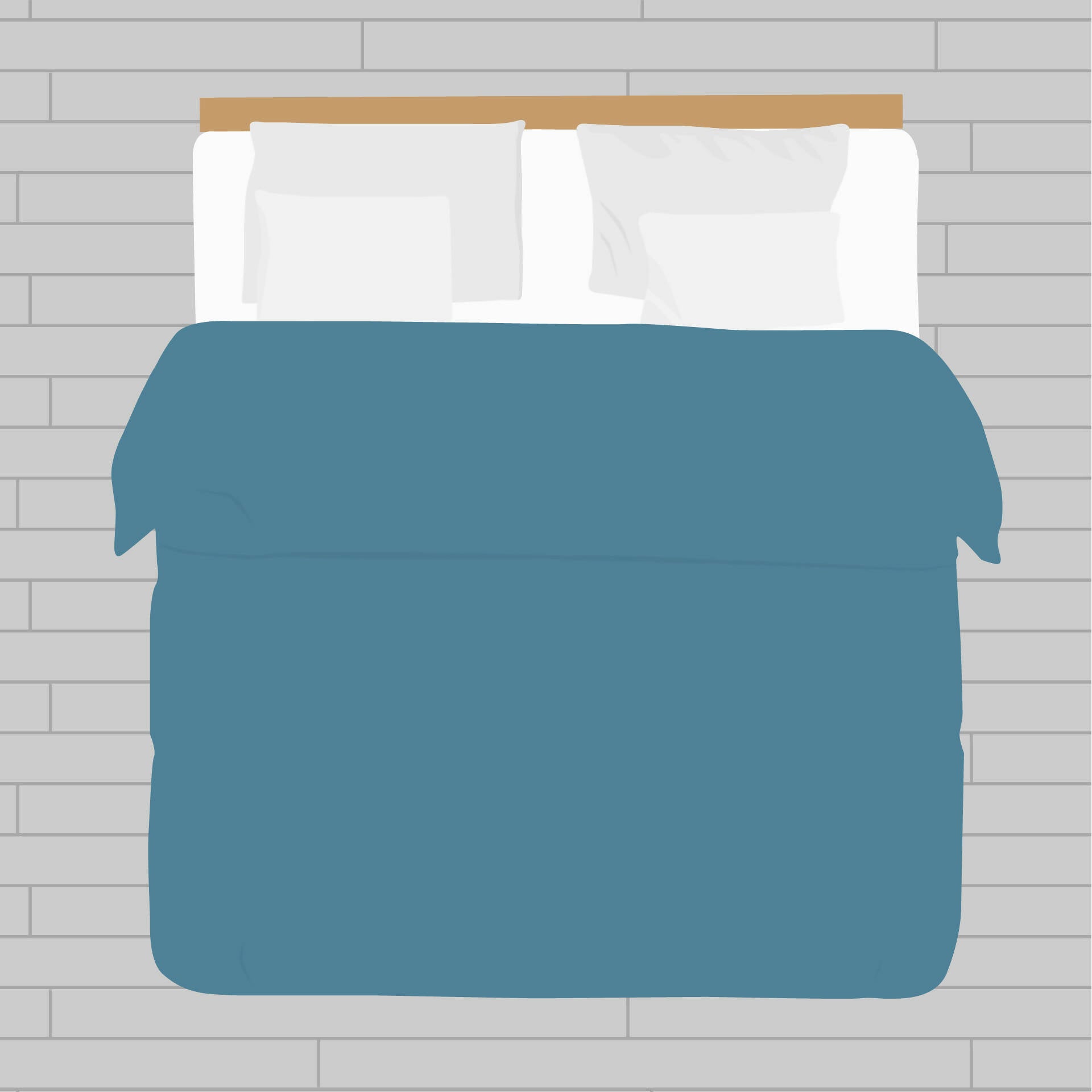 Flat Vector Mattress Sizes — cutout pack for architectural visualisation, preview 2 of 2