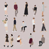 Flat Vector People Illustrations — cutout pack for architectural visualisation, preview 1 of 2
