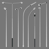 Flat Vector Roadway Lights