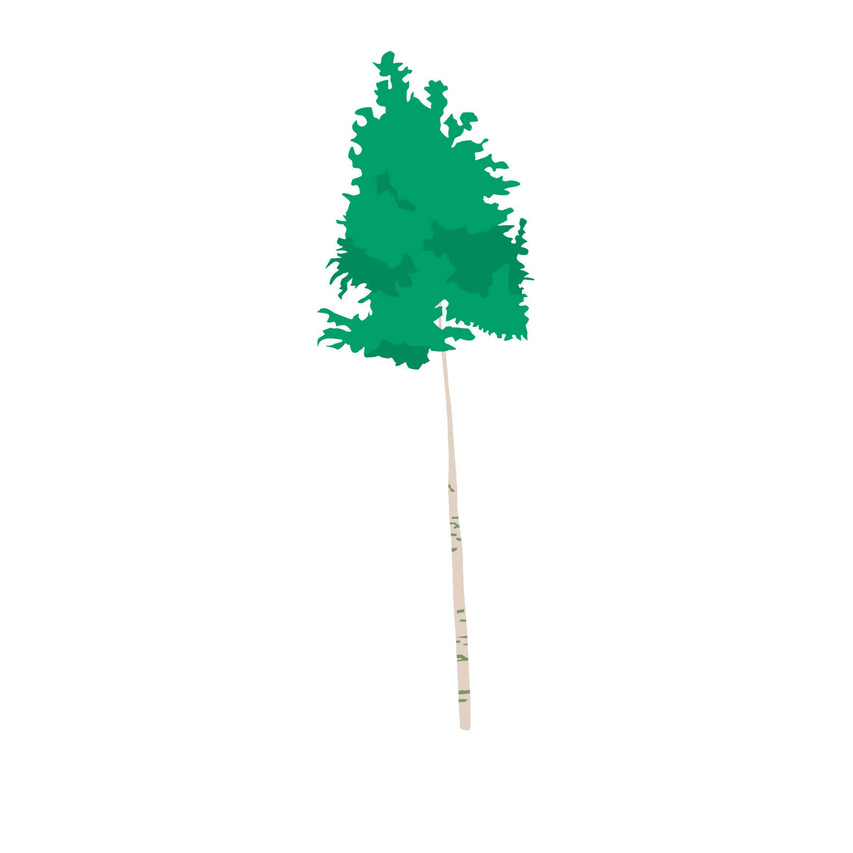 Flat Vector Trees — cutout pack for architectural visualisation, preview 4 of 5
