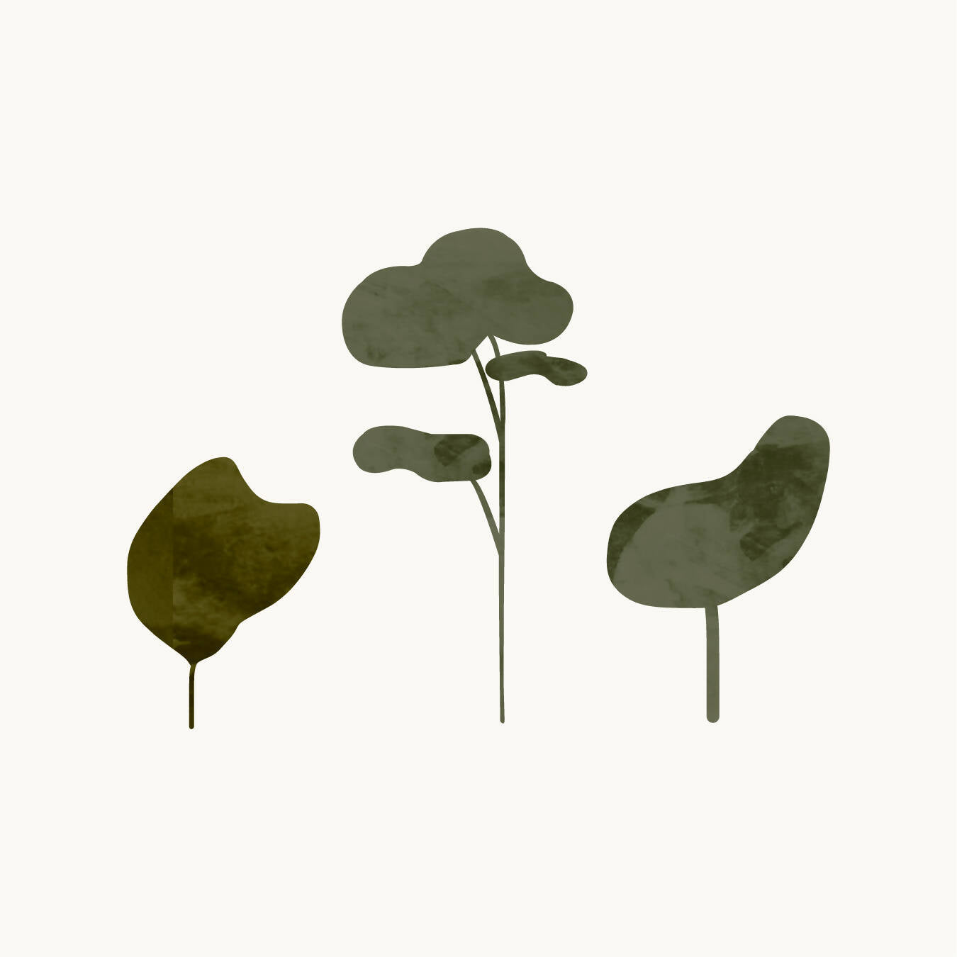 Flat Vector Watercolor Trees — cutout pack for architectural visualisation, preview 2 of 2