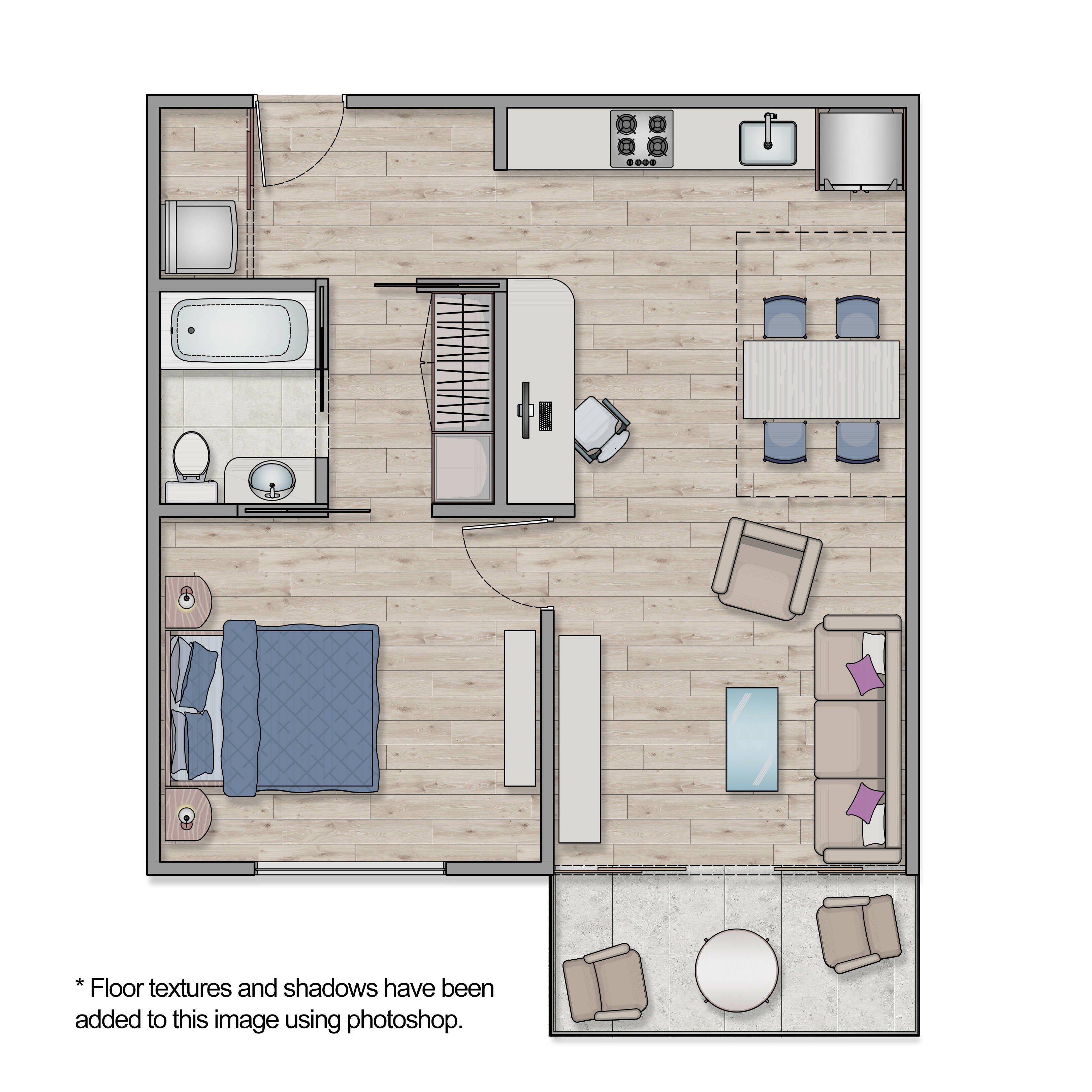 Floor Plan Apartment 2 – CAD Bundle — CAD block set for architectural drawings, preview 3 of 5