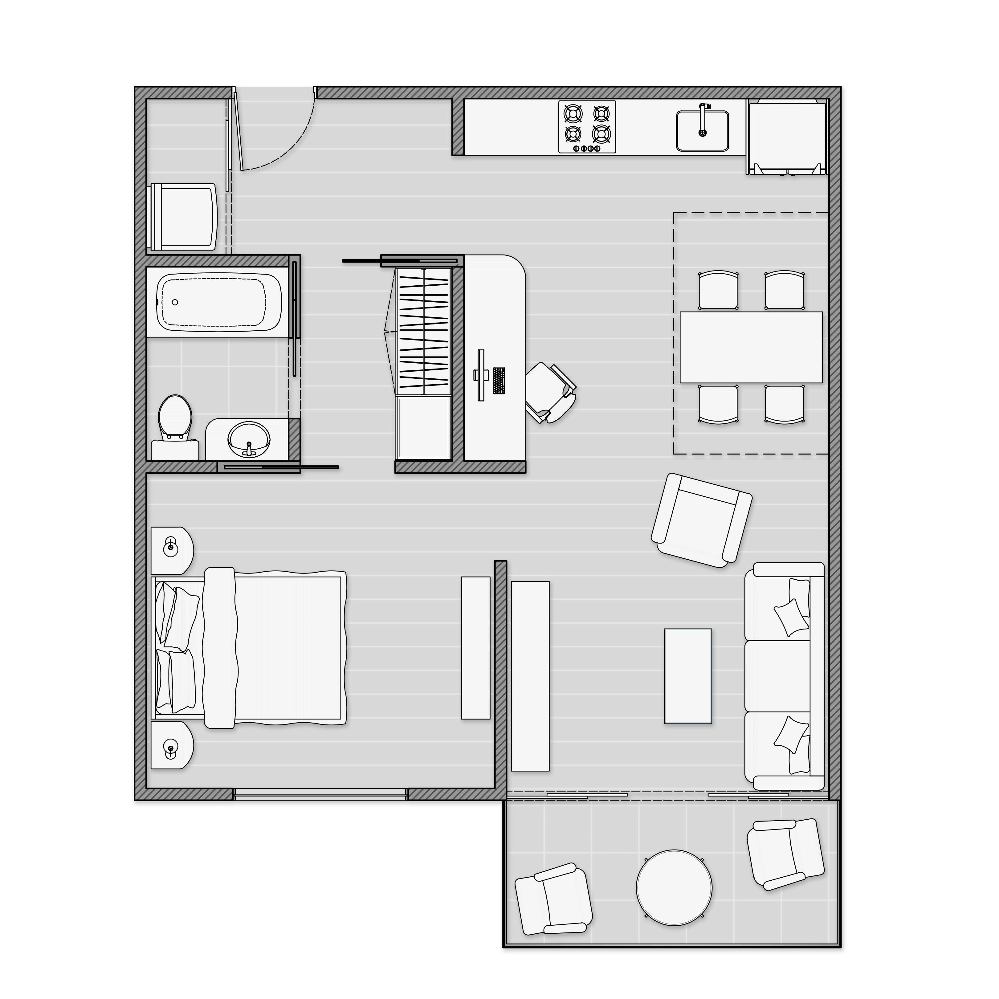 Floor Plan Apartment 2 – CAD Bundle — CAD block set for architectural drawings, preview 5 of 5