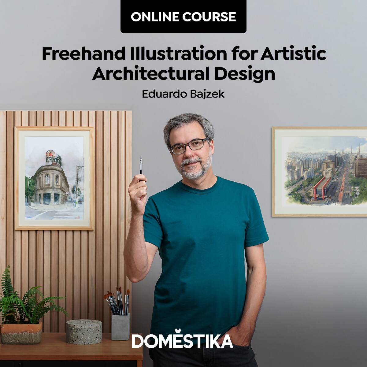Freehand Illustration for Artistic Architectural Design — video course for architects, preview 2 of 2