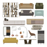 Furniture and Decorations (21 Figures)