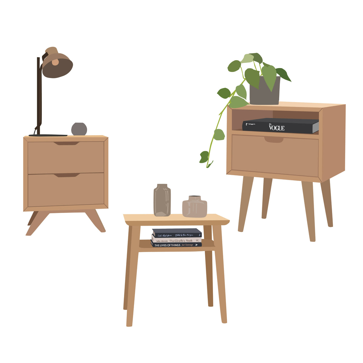 Furniture Vectors (66 figures) — cutout pack for architectural visualisation, preview 3 of 3