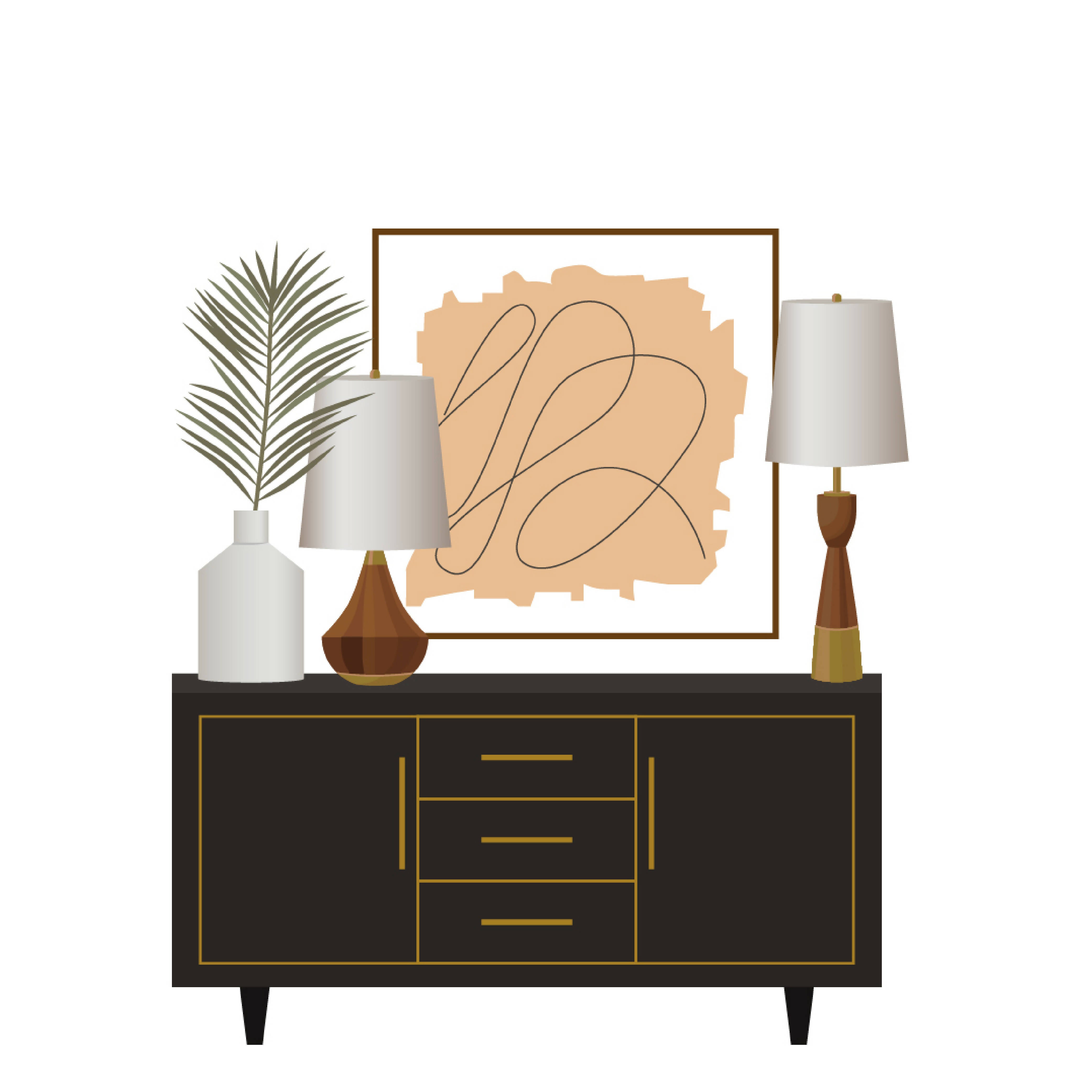 Hallway Furniture Cutouts Pack — cutout pack for architectural visualisation, preview 5 of 7