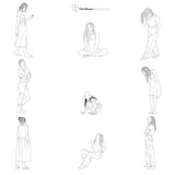 Diversity Girls Set 1: 9 Women CAD and Vector Figures