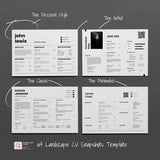 InDesign CV Templates for Portfolio Bundle