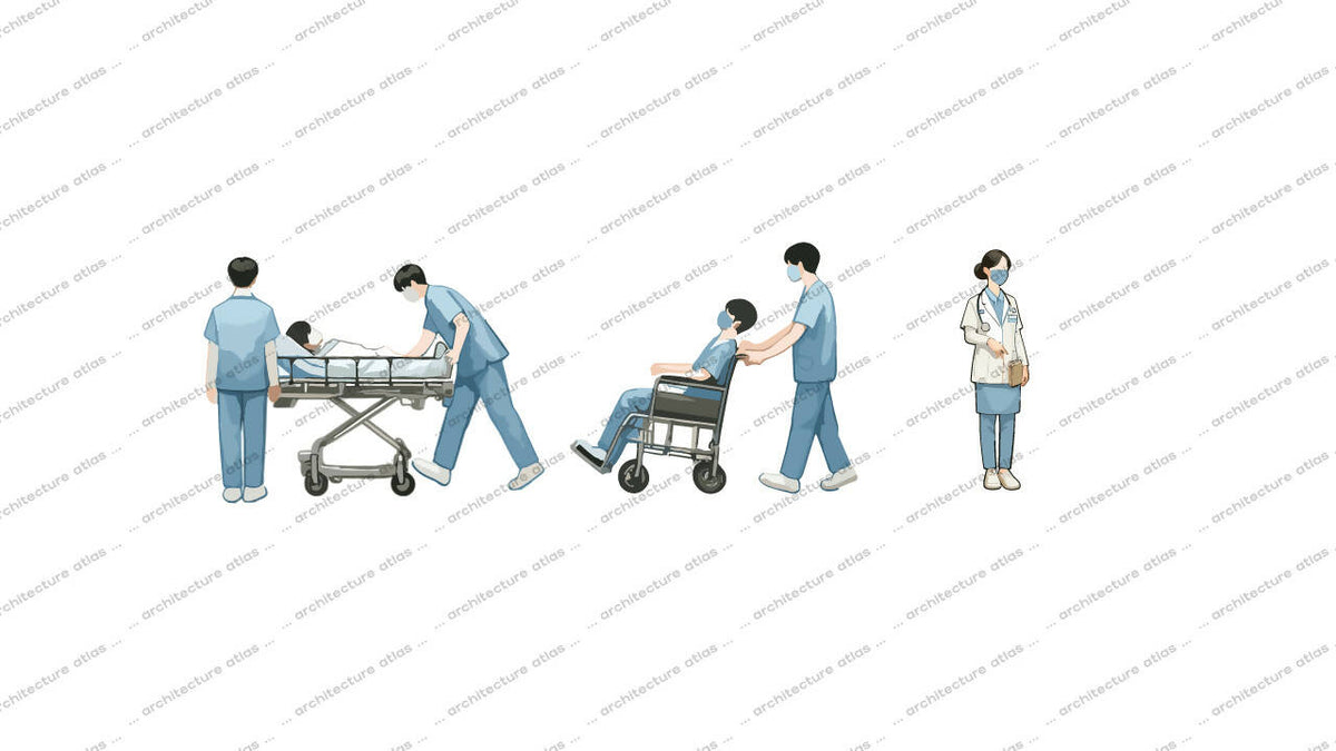 Hospital Pack - 02 — cutout pack for architectural visualisation, preview 3 of 4