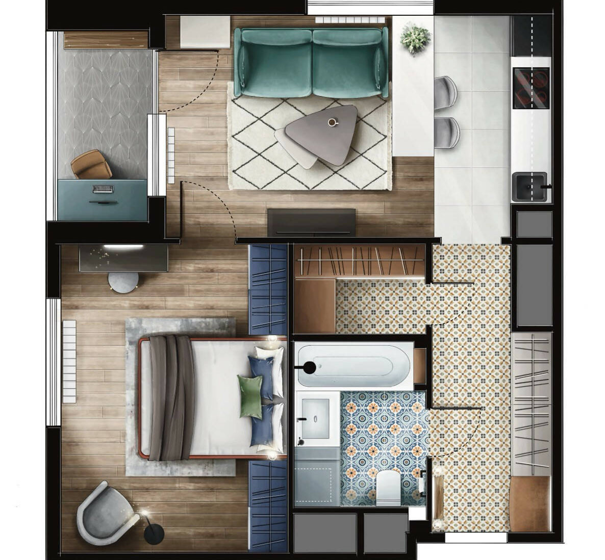 How to Create a Spectacular 2D Sketch Plan in Procreate Handbook — ebook for architects, preview 2 of 2