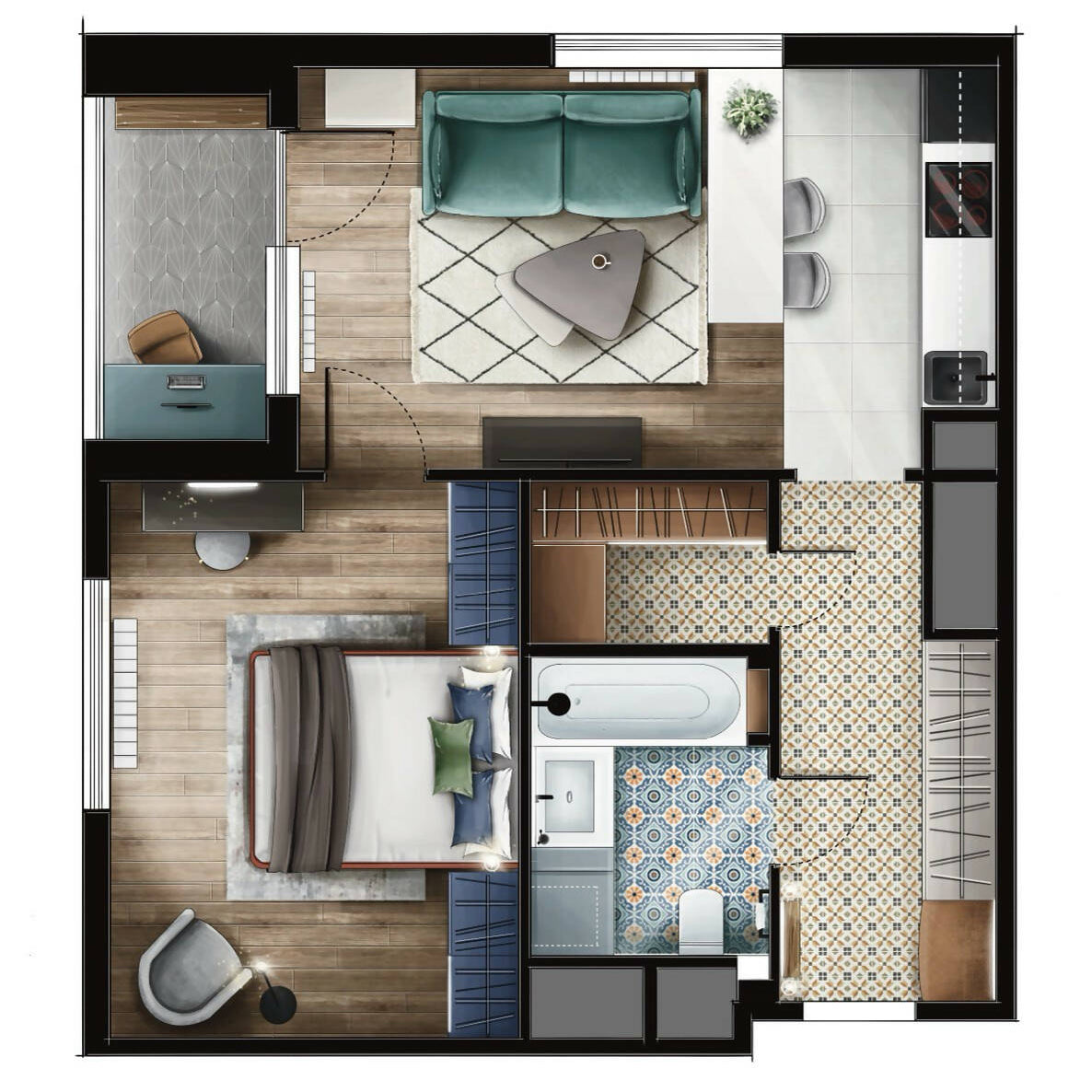 How to Create a Spectacular 2D Sketch Plan in Procreate Handbook — ebook for architects, preview 2 of 2