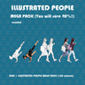 Illustrated People Mega Pack — cutout pack for architectural visualisation, preview 1 of 5