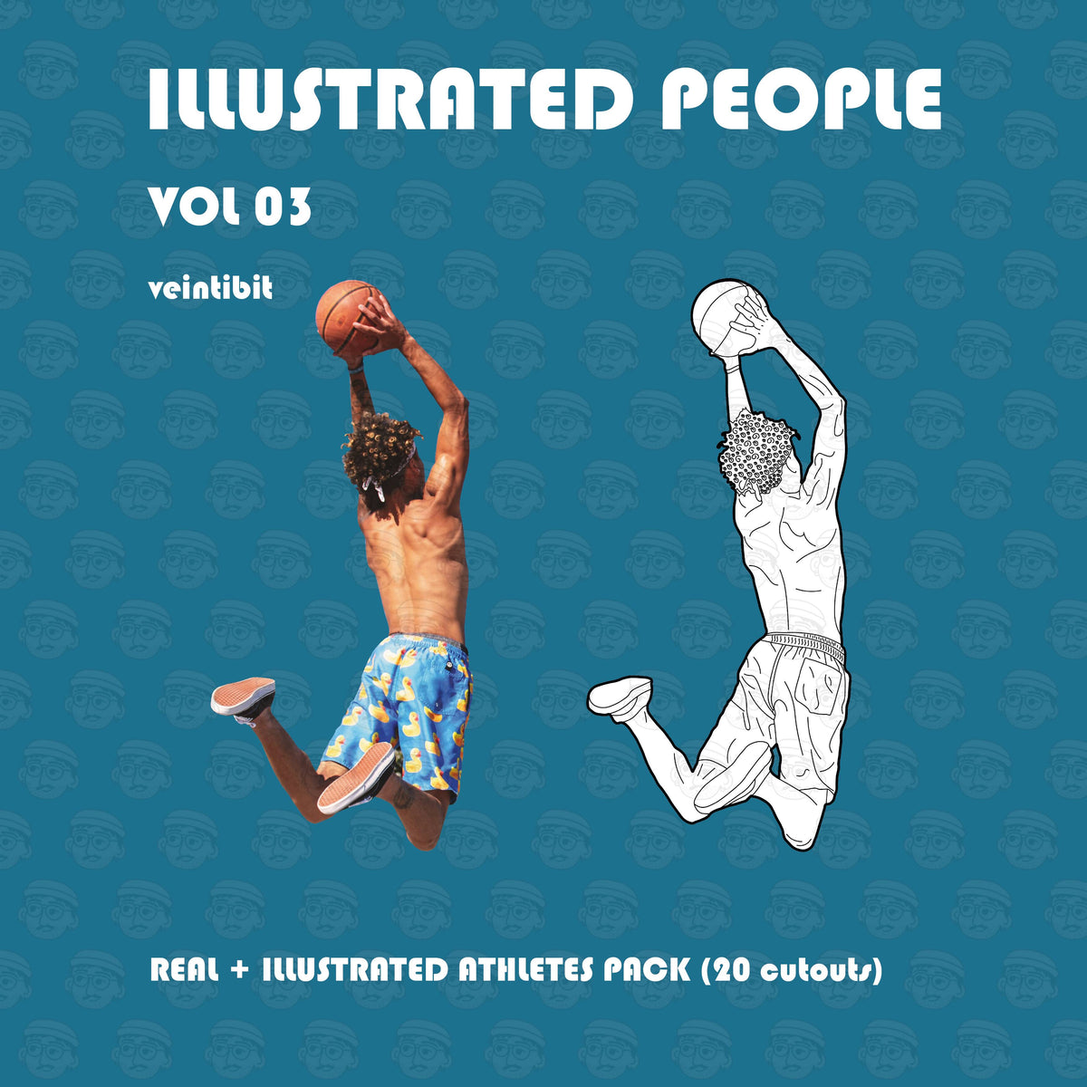 Illustrated People Vol. 03 — cutout pack for architectural visualisation, preview 1 of 3