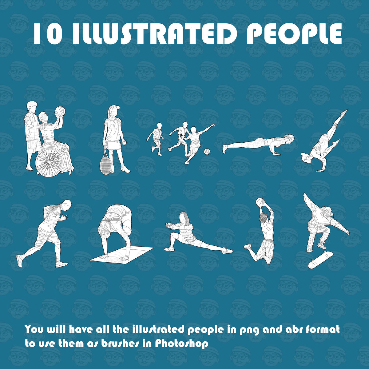 Illustrated People Vol. 03 — cutout pack for architectural visualisation, preview 2 of 3