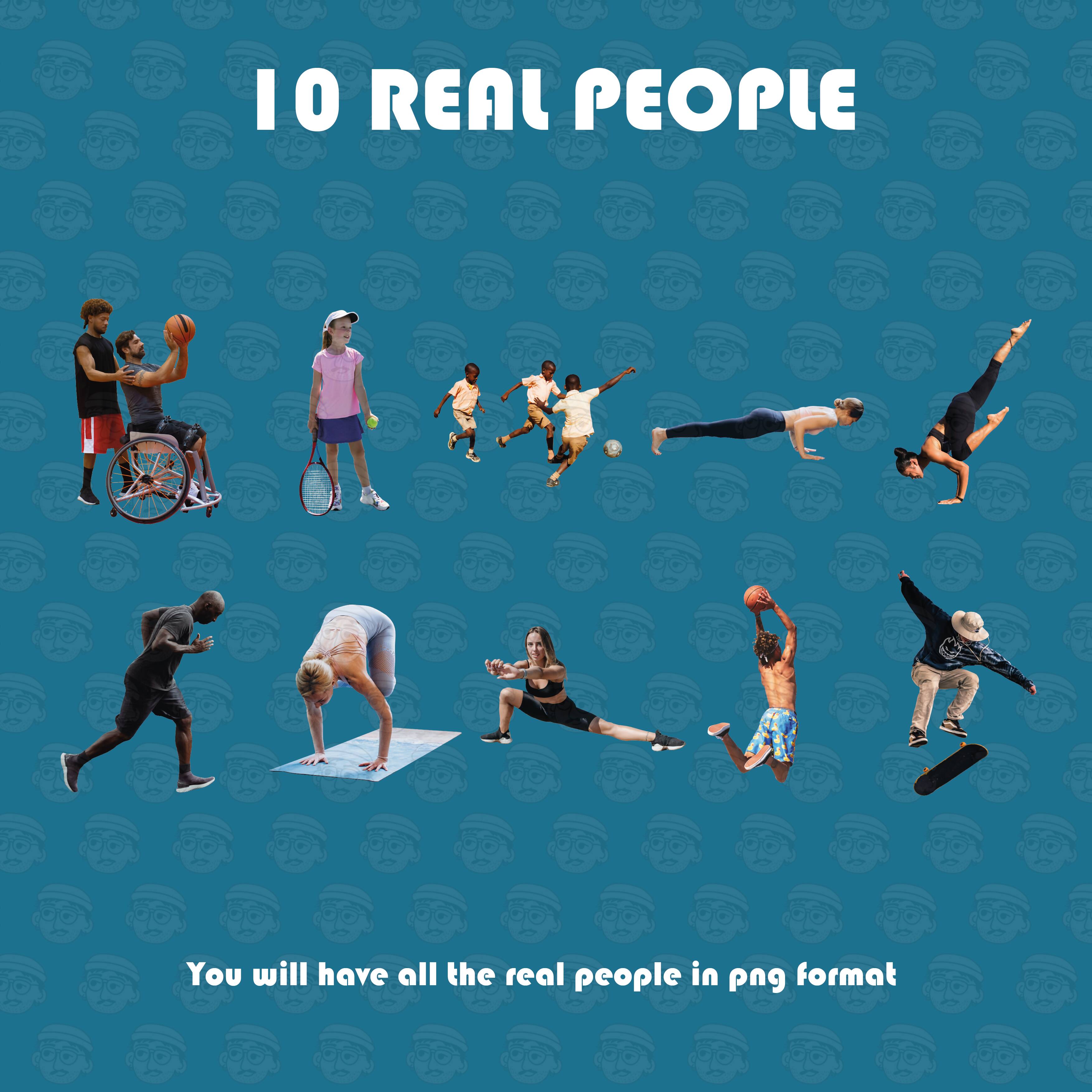 Illustrated People Vol. 03 — cutout pack for architectural visualisation, preview 3 of 3