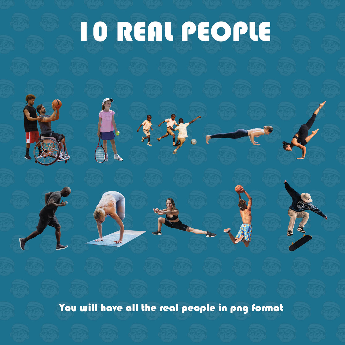 Illustrated People Vol. 03 — cutout pack for architectural visualisation, preview 3 of 3
