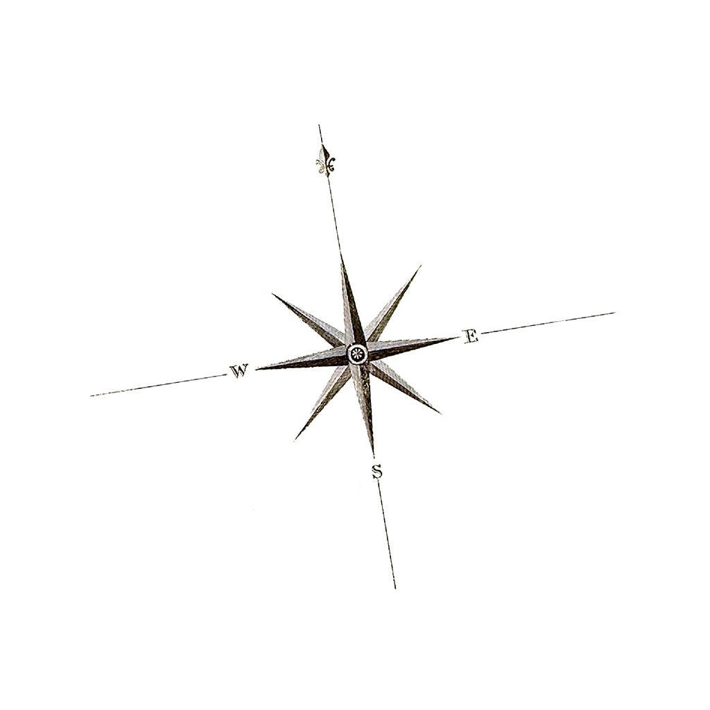 Illustration Compass Roses — cutout pack for architectural visualisation, preview 5 of 5