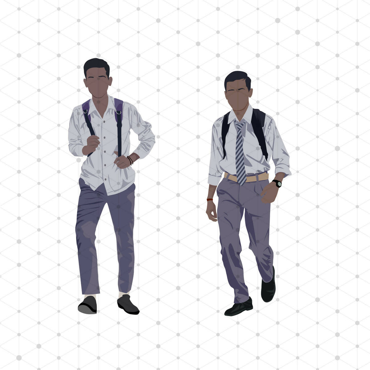 Indian People Pack 01 (21 Figures) — cutout pack for architectural visualisation, preview 5 of 5