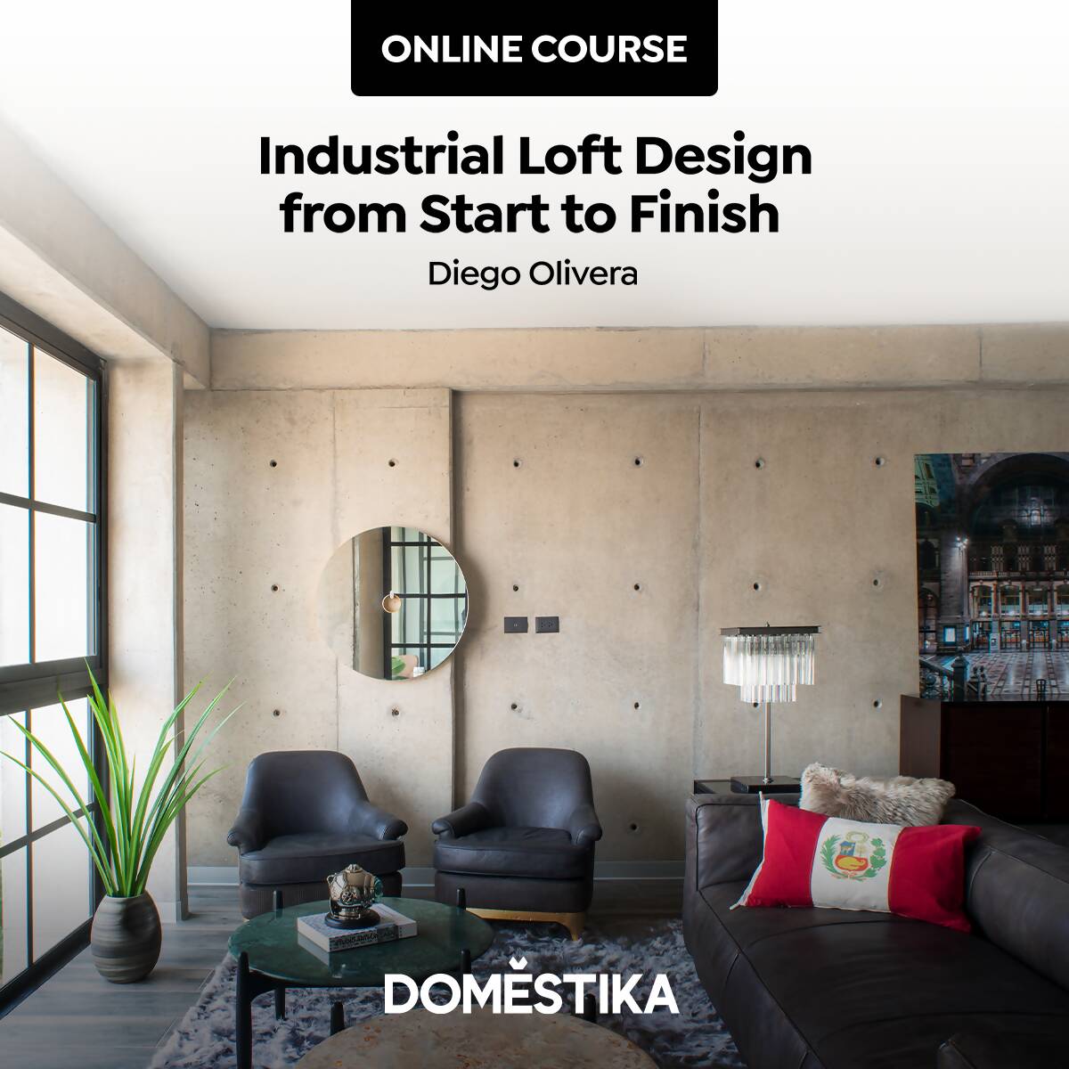 Industrial Loft Design from Start to Finish — video course for architects, preview 1 of 2