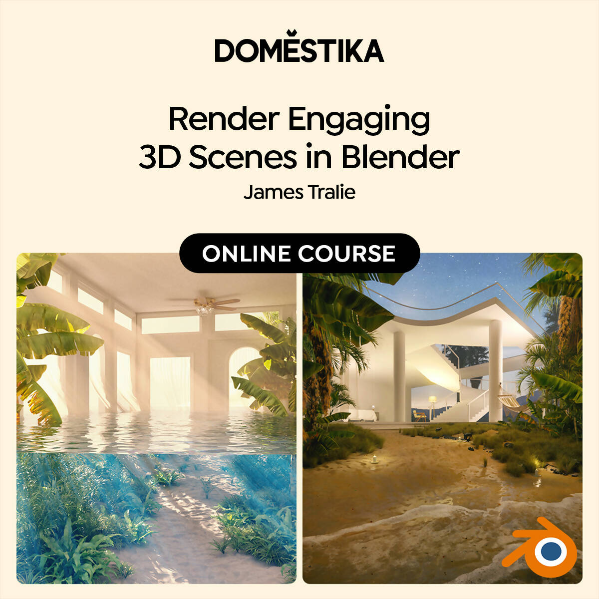 Interior ArchViz: Create Surreal 3D Designs with Blender — video course for architects, preview 1 of 2