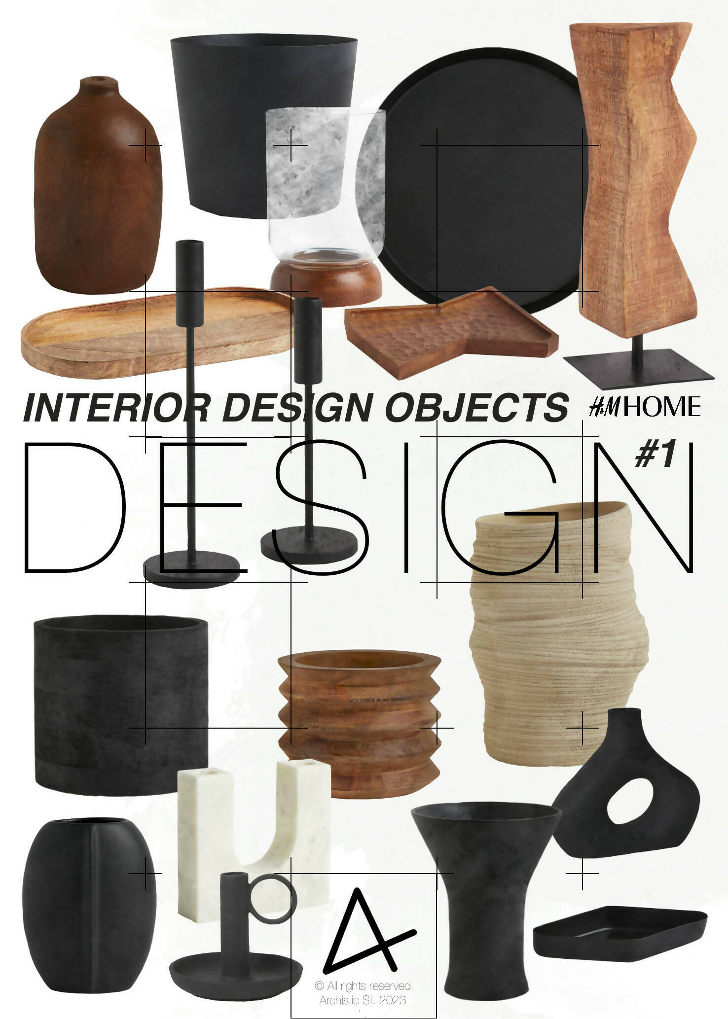 Interior design objects H&M HOME #1 — cutout pack for architectural visualisation, preview 2 of 2