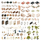 Isometric Bedroom Library (125 figures)