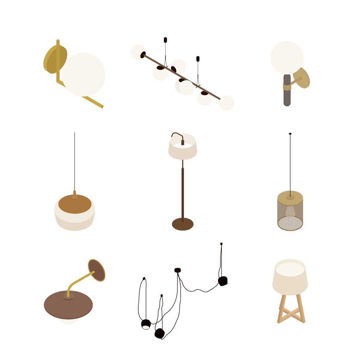 Isometric Bedroom Library (125 figures) — cutout pack for architectural visualisation, preview 6 of 8