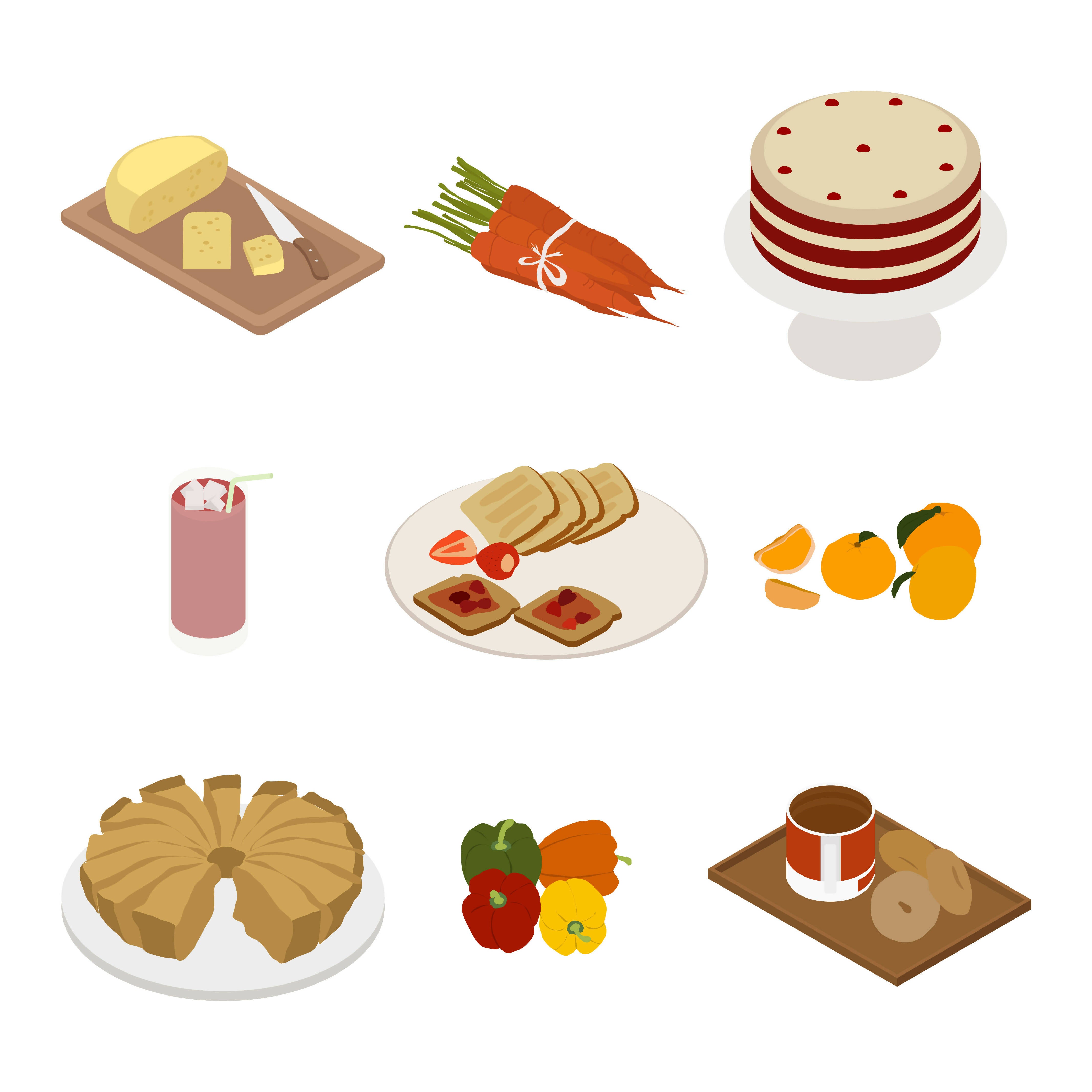 Isometric Kitchen Library (100 figures) — cutout pack for architectural visualisation, preview 4 of 6
