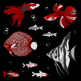 Flat Vector Freshwater Fish