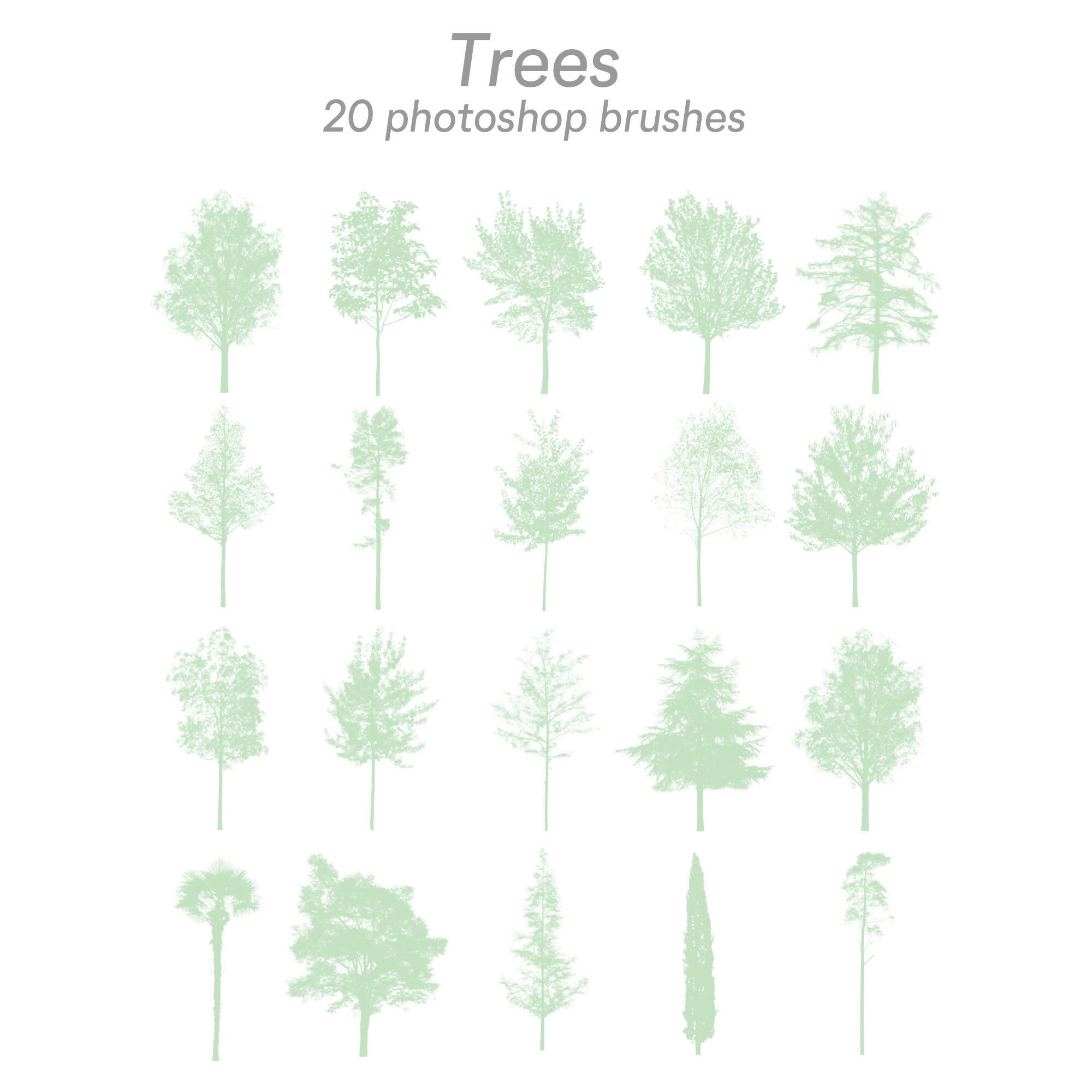 Tree Brushes For Photoshop Photoshop Winter Tree Brushes, A Brush